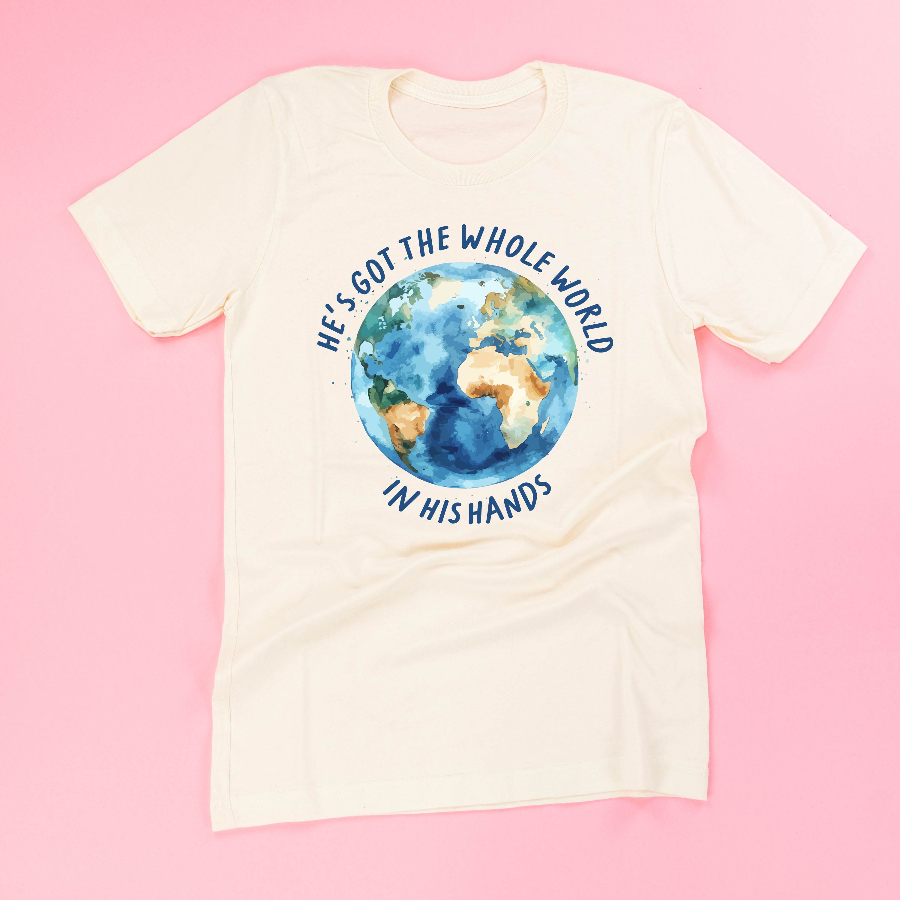 He’s Got The Whole World In His Hands - Unisex Tee Little Mama Shirt Shop