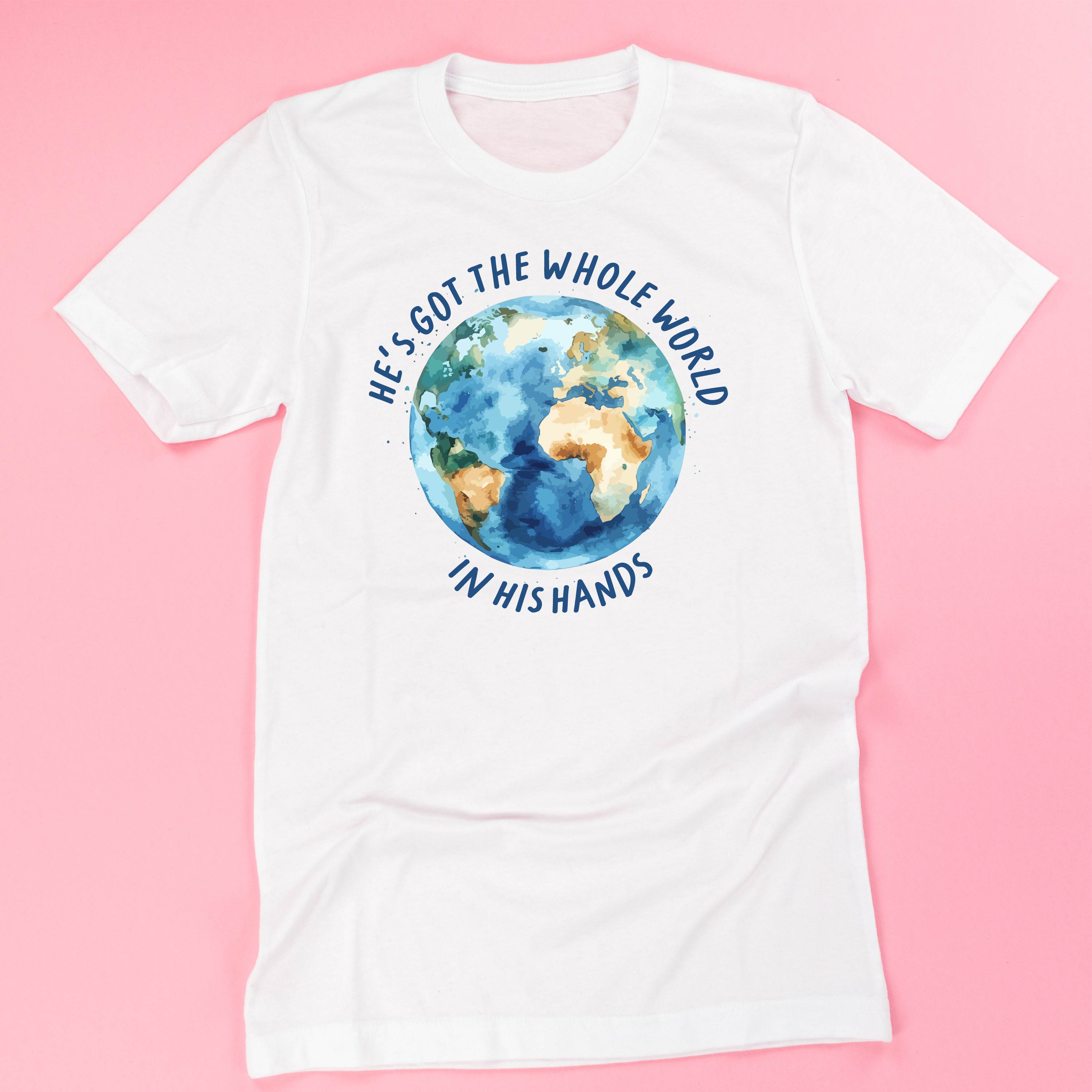 He’s Got The Whole World In His Hands - Unisex Tee Little Mama Shirt Shop