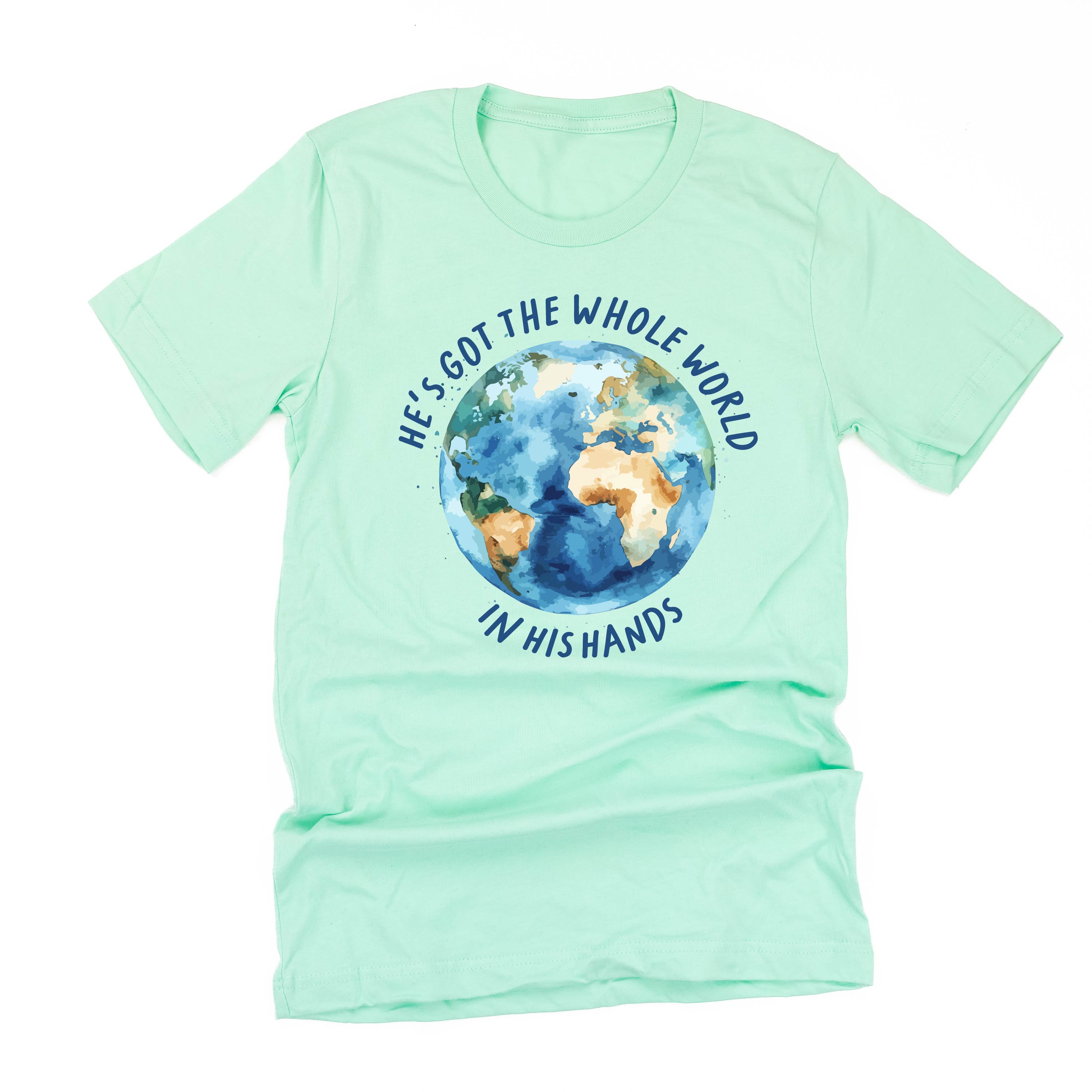 He’s Got The Whole World In His Hands - Unisex Tee Little Mama Shirt Shop