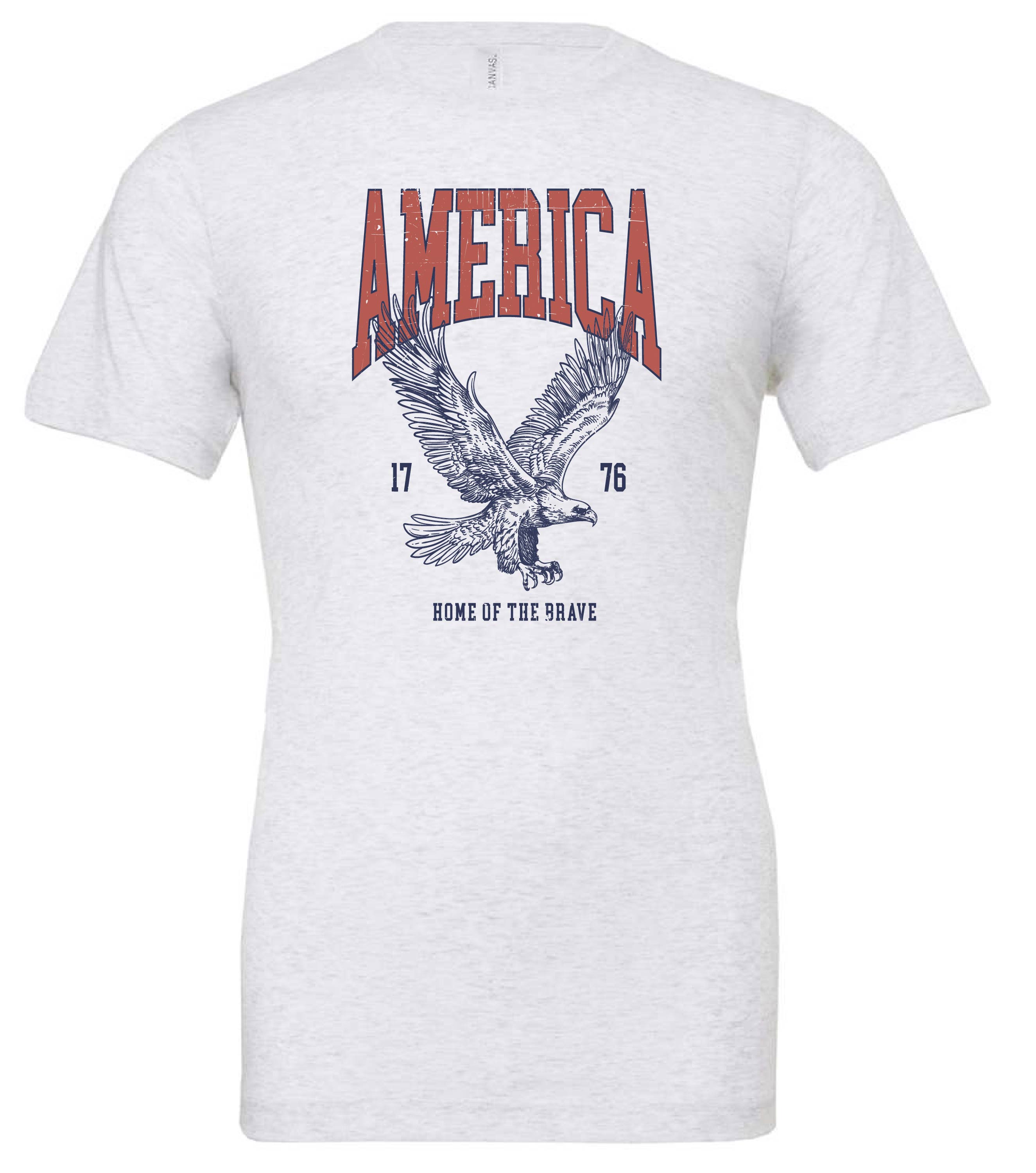 America - Home of the Brave - Unisex Tee Little Mama Shirt Shop