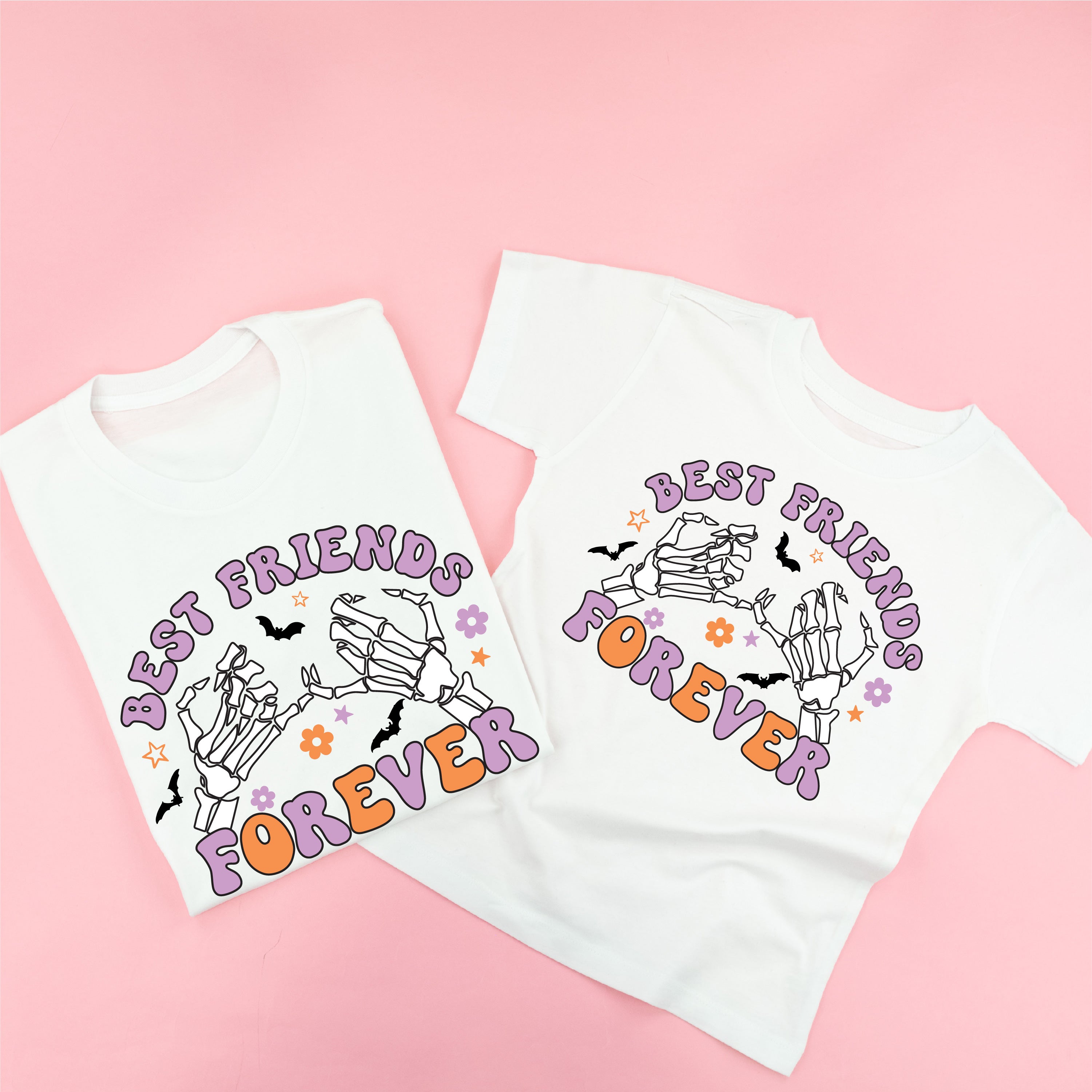 Best Friends Forever - Halloween - Set of 2 Matching Tees Little Mama Shirt Shop