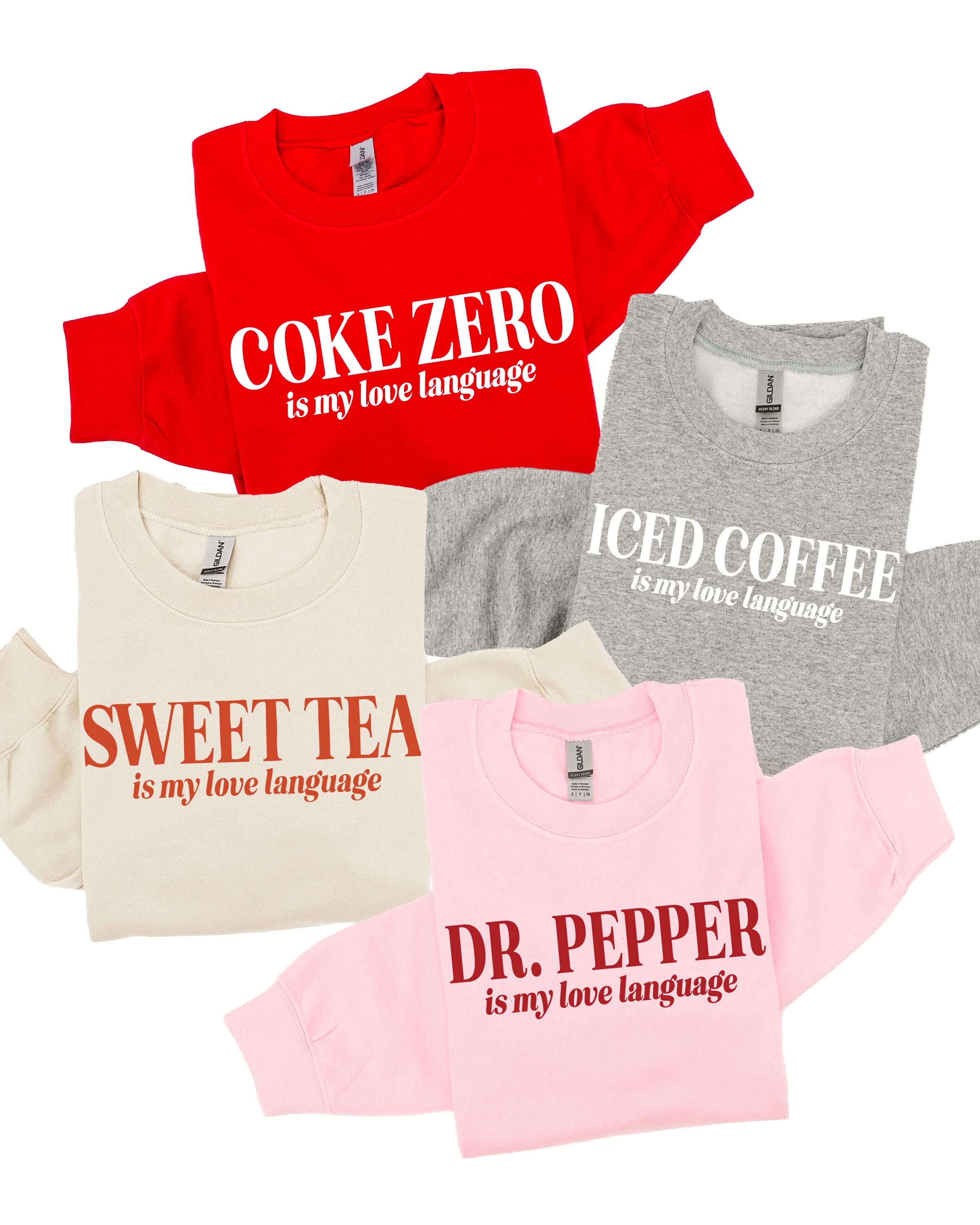 "_____" Is My Love Language (Choose Your Beverage) - Basic Fleece Little Mama Shirt Shop LLC