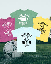 Brother's Biggest Fan - (Choose your Sport) - Child Tee Little Mama Shirt Shop