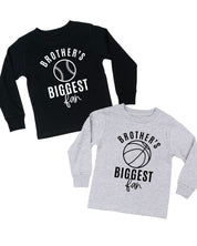Brother's Biggest Fan - (Choose your Sport) - Child Long Sleeve Tee Little Mama Shirt Shop