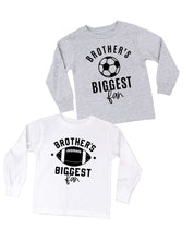 Brother's Biggest Fan - (Choose your Sport) - Child Long Sleeve Tee Little Mama Shirt Shop