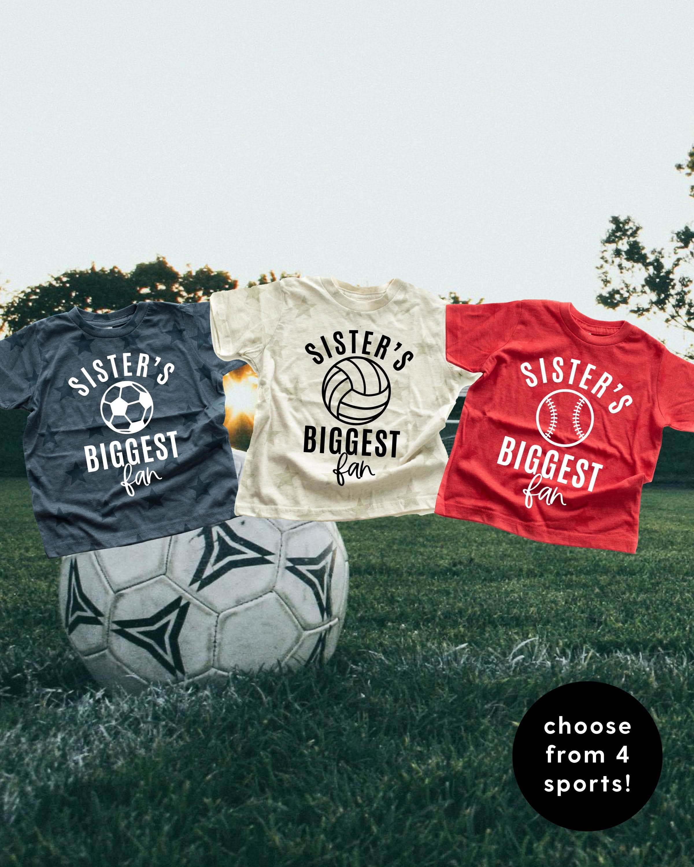 Sister's Biggest Fan - (Choose Your Sport) - Child STAR Tee Little Mama Shirt Shop