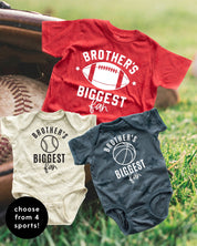 Brother's Biggest Fan - (Choose Your Sport) - Child STAR Tee Little Mama Shirt Shop