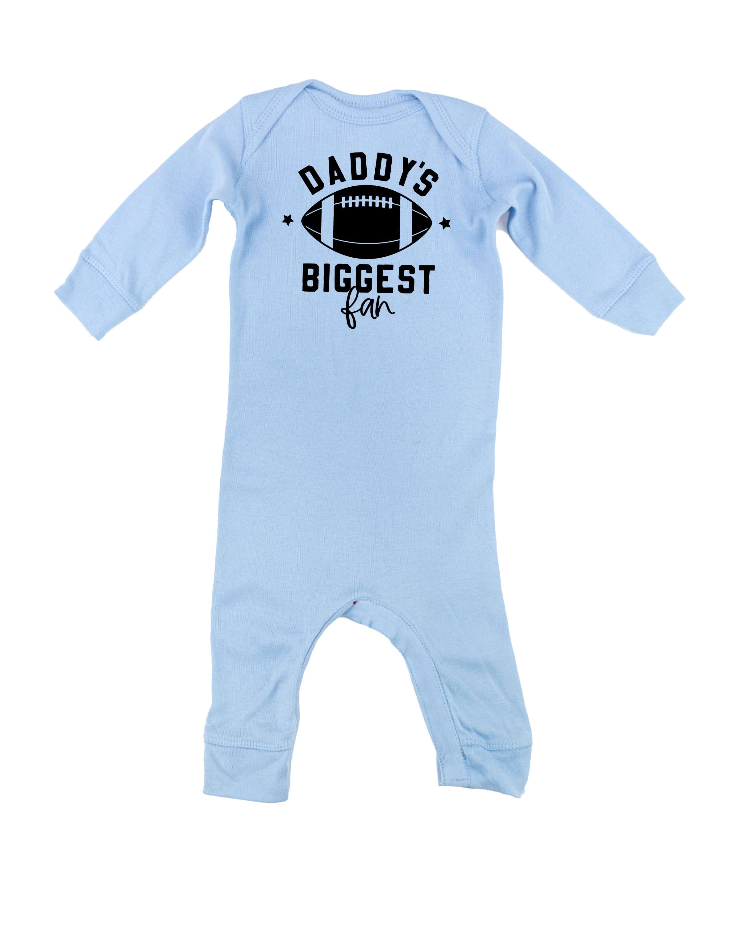 Daddy's Biggest Fan - (Choose your Sport) - Infant Sleeper Little Mama Shirt Shop
