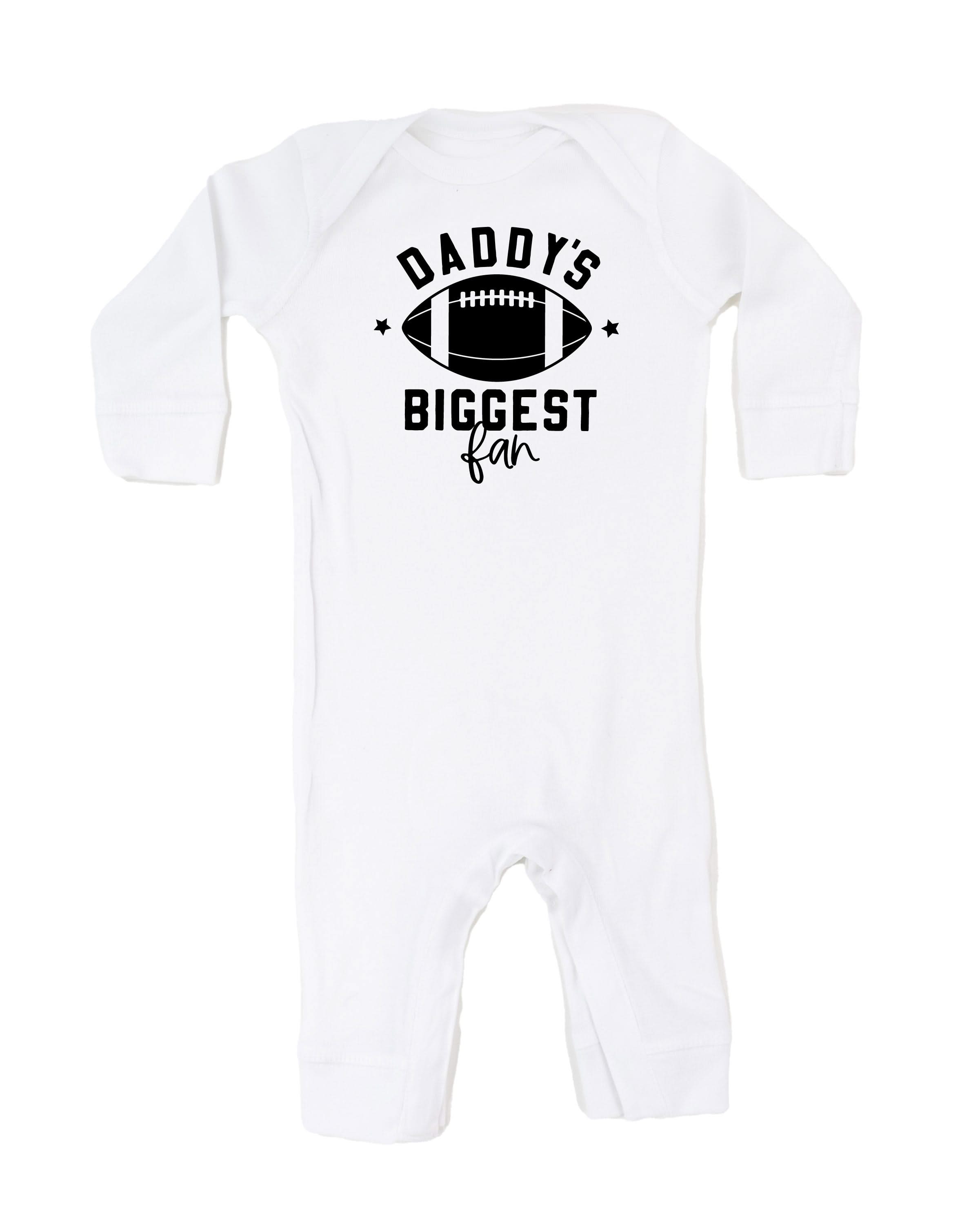Daddy's Biggest Fan - (Choose your Sport) - Infant Sleeper Little Mama Shirt Shop
