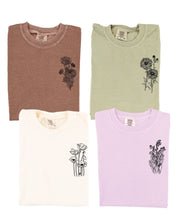 Birth Flowers (Choose Your Month/Flower) - Long Sleeve Comfort Colors Tee Little Mama Shirt Shop