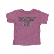 Birthday Girl - Block Font Checkers - Child Tee Little Mama Shirt Shop
