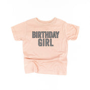 Birthday Girl - Block Font Checkers - Child Tee Little Mama Shirt Shop
