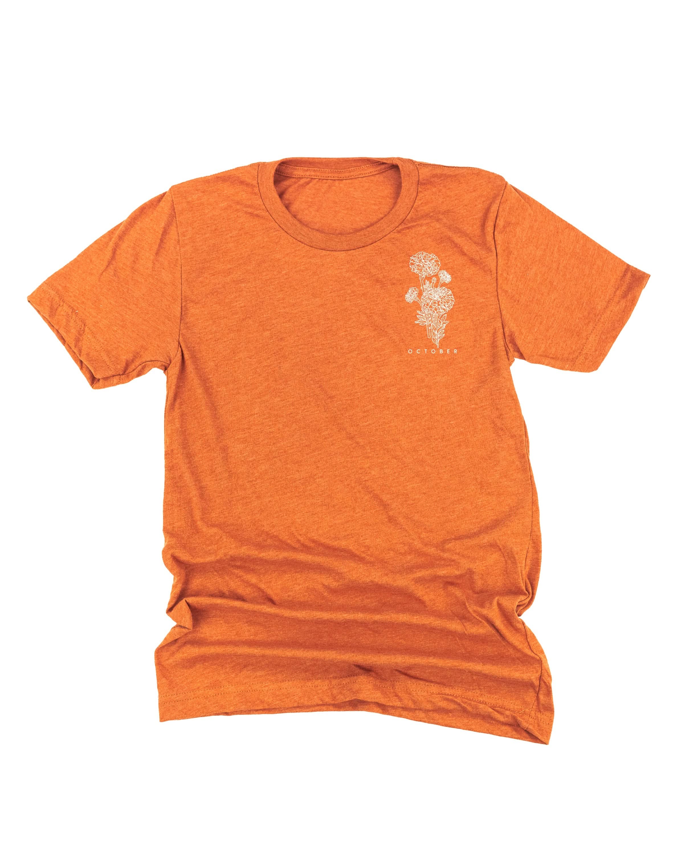 Birth Flowers (Choose Your Month/Flower) - Unisex Tee Little Mama Shirt Shop