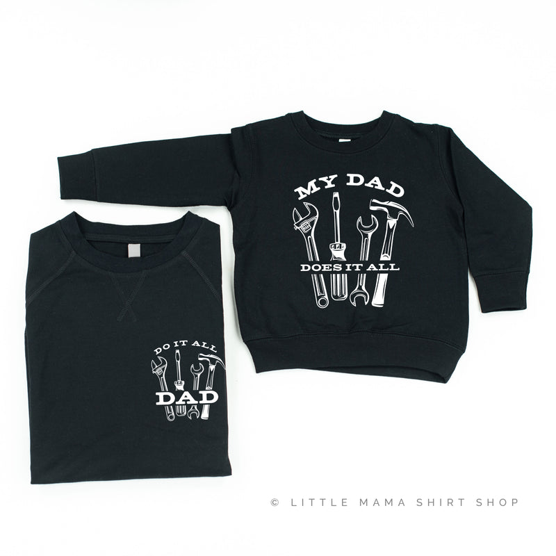 Do It All Dad / My Dad Does It All - Set of 2 Matching Sweaters