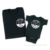 Reel Cool Dad (pocket) / Daughter - Set of 2 Tees Little Mama Shirt Shop