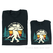 Big Foot - Hide And Seek World Champ - Set of 2 Black Tees Little Mama Shirt Shop