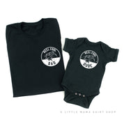Reel Cool Dad (pocket) / Dude - Set of 2 Tees Little Mama Shirt Shop