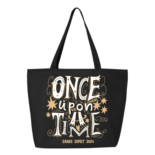 ONCE UPON A TIME - Dance Depot 2024 - Black Zipper Tote