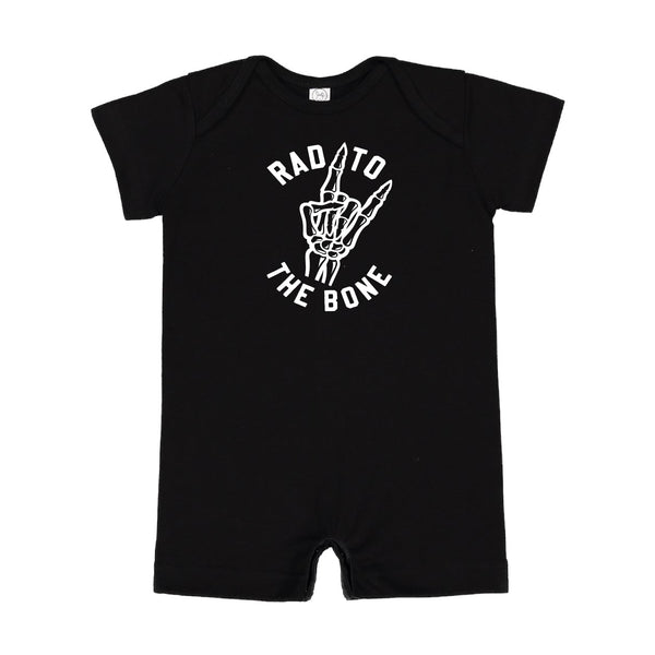 Rad to the Bone - Short Sleeve / Shorts - One Piece Baby Romper