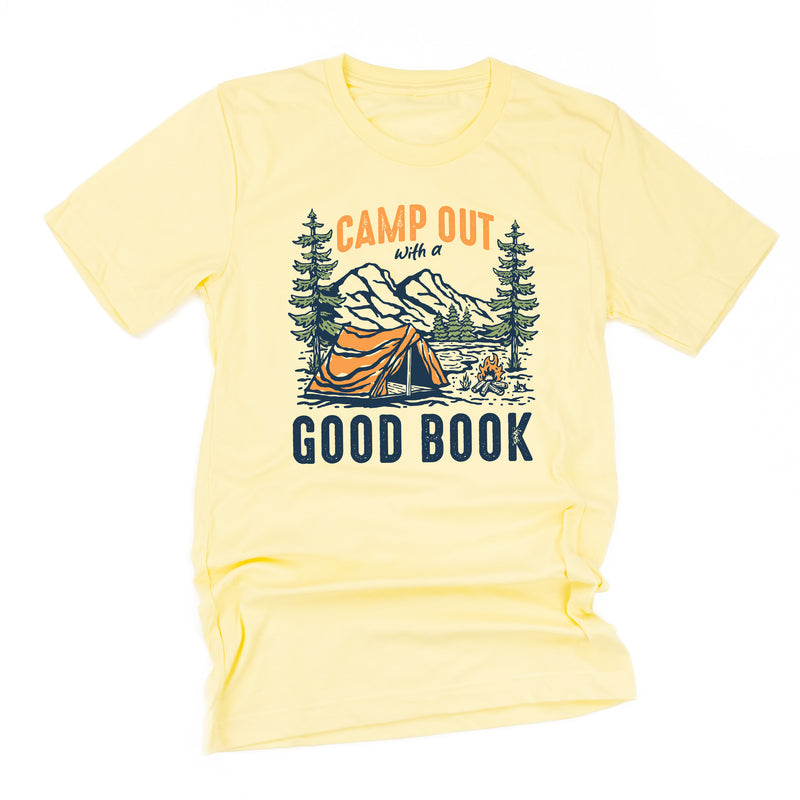 Camp Out with a Good Book - Unisex Tee