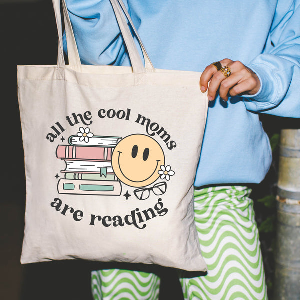 BOOK TOTE - All The Cool Moms Are Reading