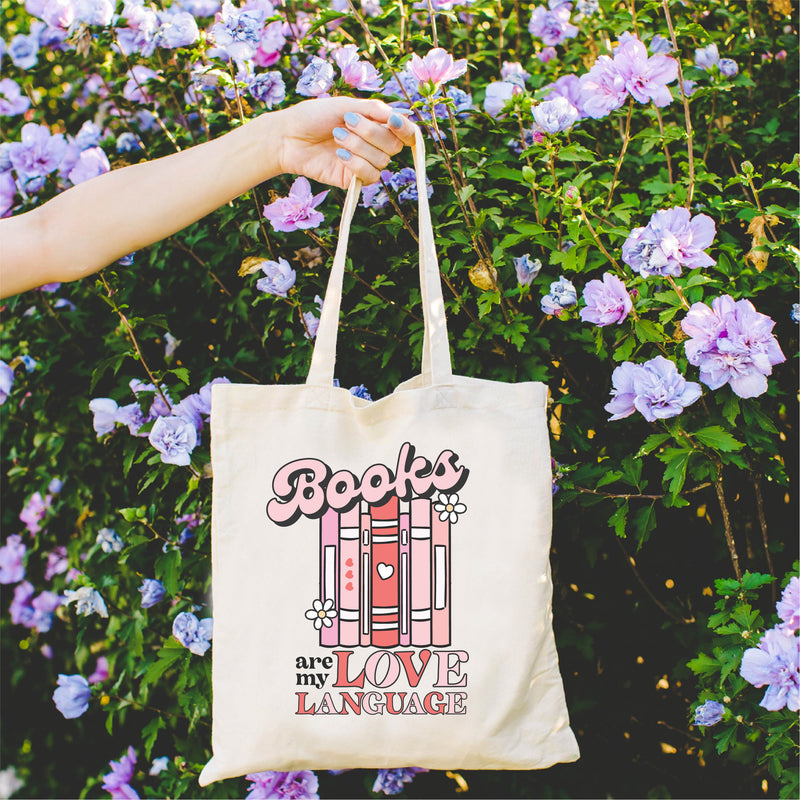 Book Tote - Books Are My Love Language