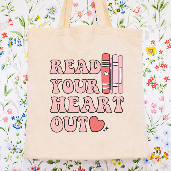 Book Tote - Read Your Heart Out