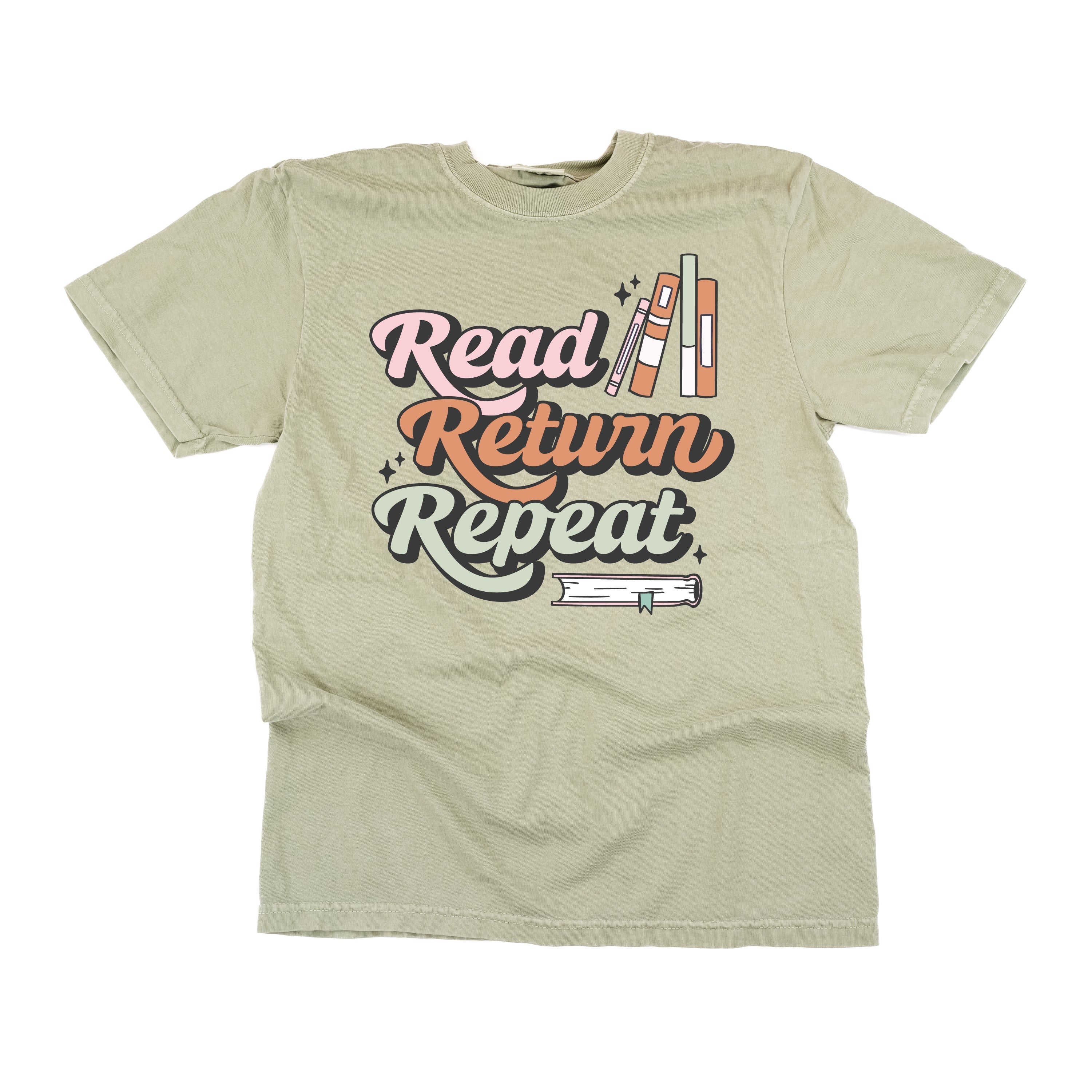 Read Return Repeat - Comfort Colors Tee Little Mama Shirt Shop