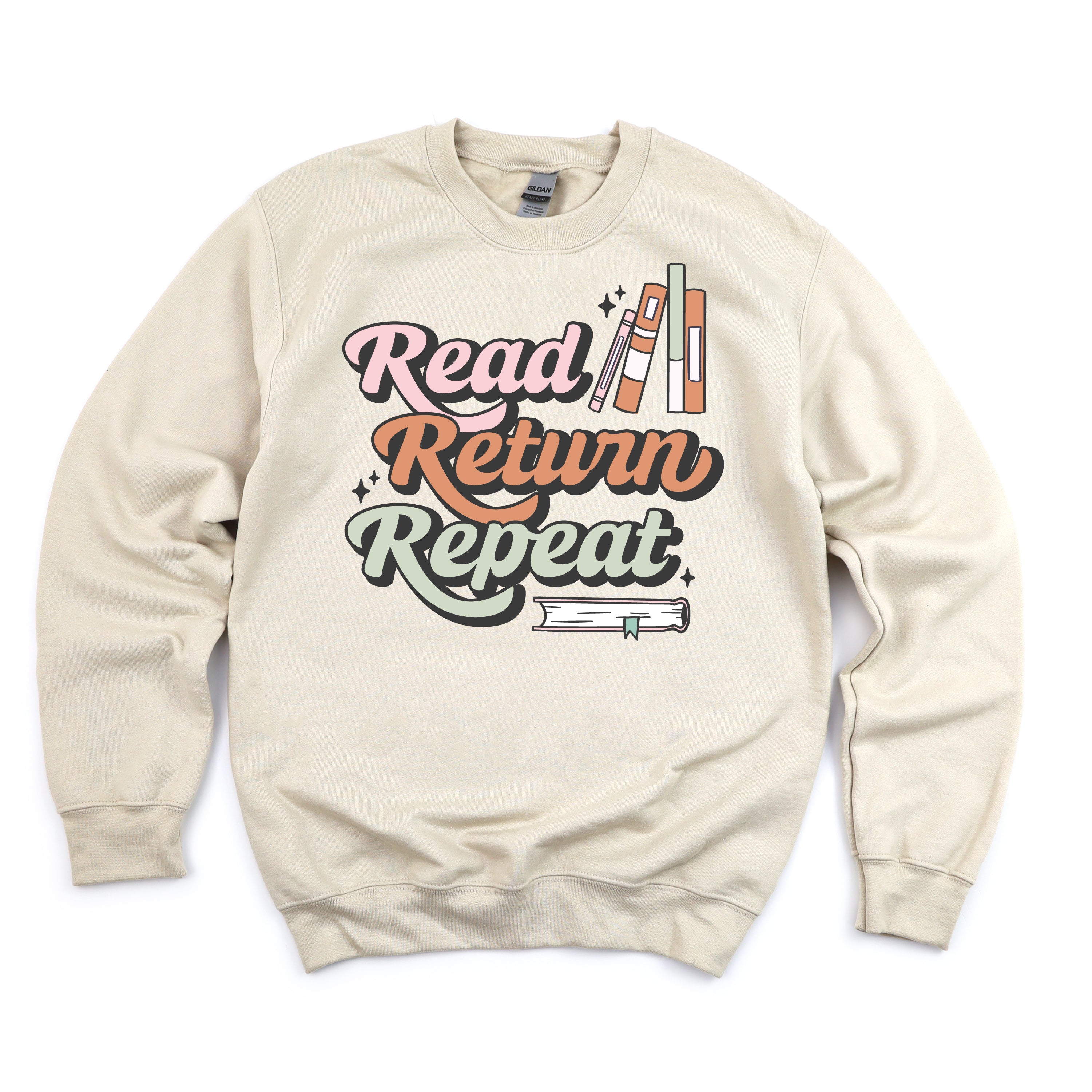Read Return Repeat - BASIC FLEECE CREWNECK Little Mama Shirt Shop LLC