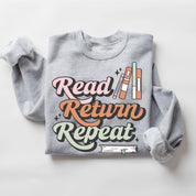 Read Return Repeat - BASIC FLEECE CREWNECK Little Mama Shirt Shop LLC