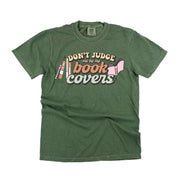 Don't Judge Me By My Book Covers - Comfort Colors Tee Little Mama Shirt Shop