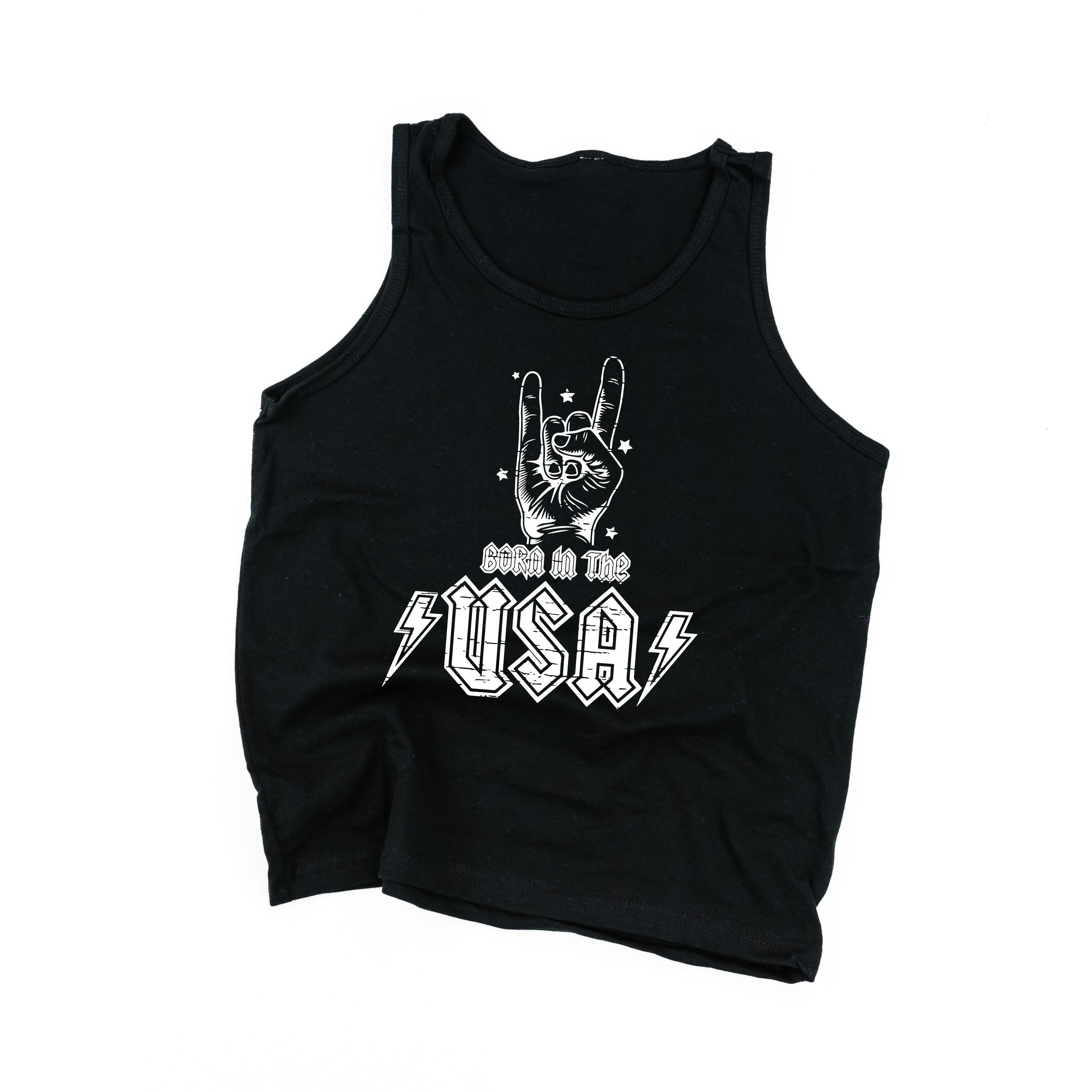 Born In The USA - Child Jersey TANK Little Mama Shirt Shop