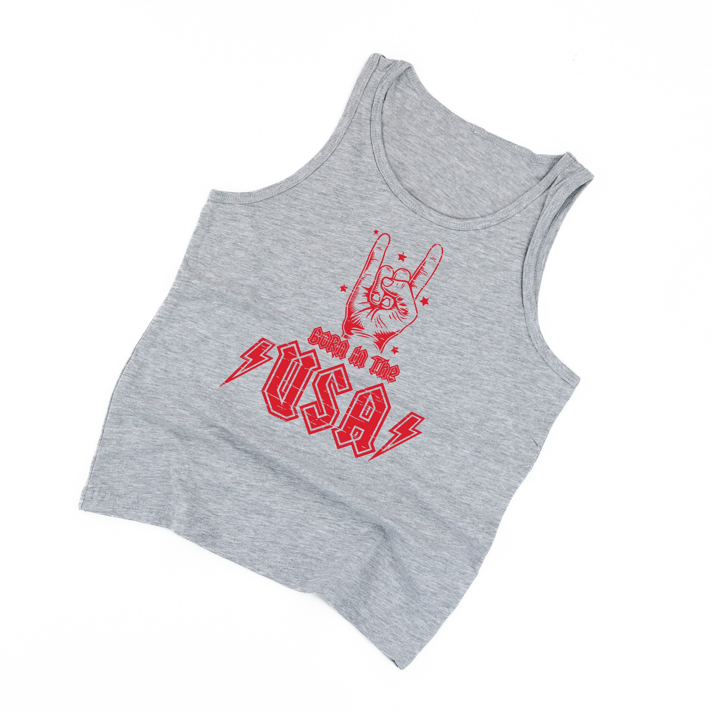 Born In The USA - Child Jersey TANK Little Mama Shirt Shop