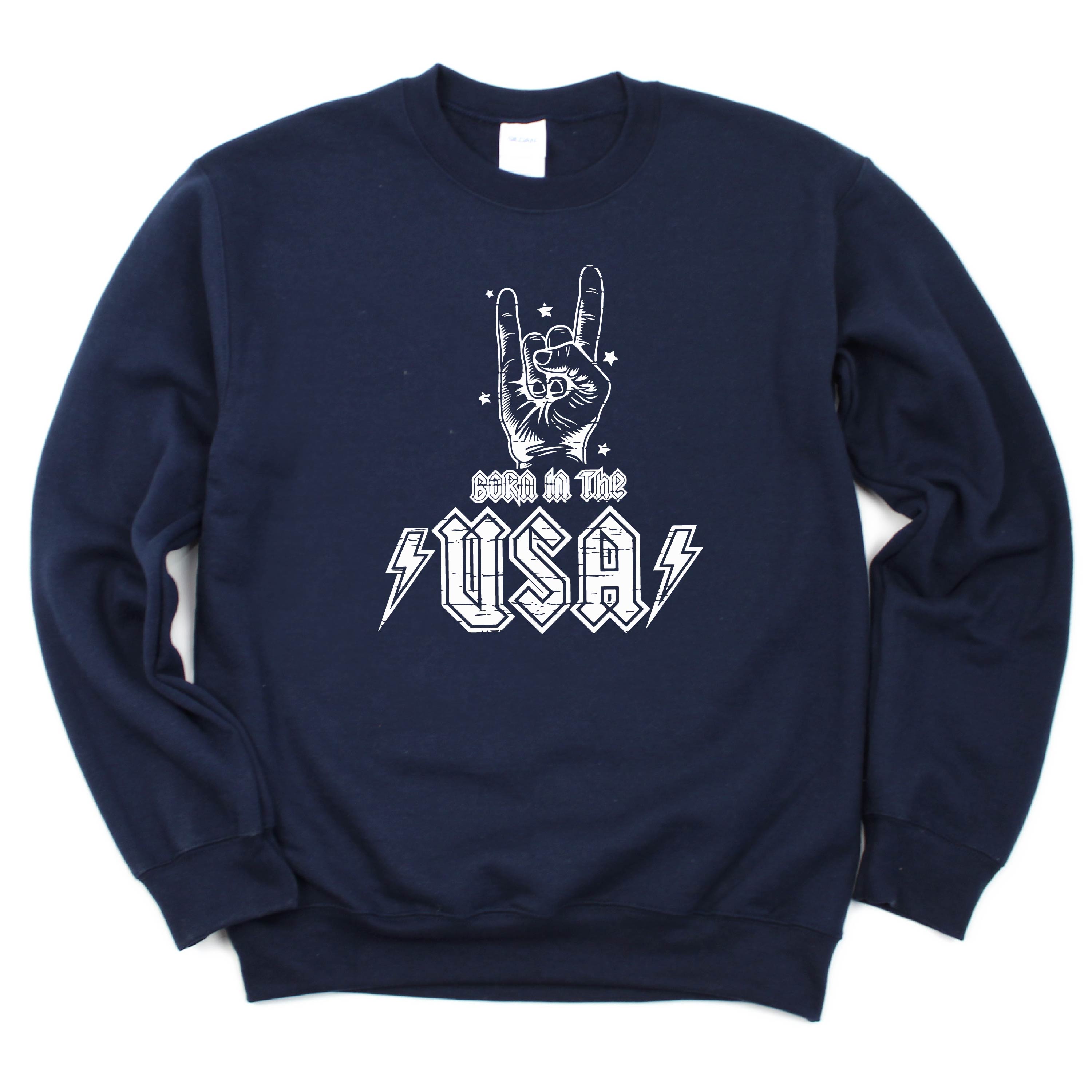 Born In The USA - BASIC Fleece Little Mama Shirt Shop LLC