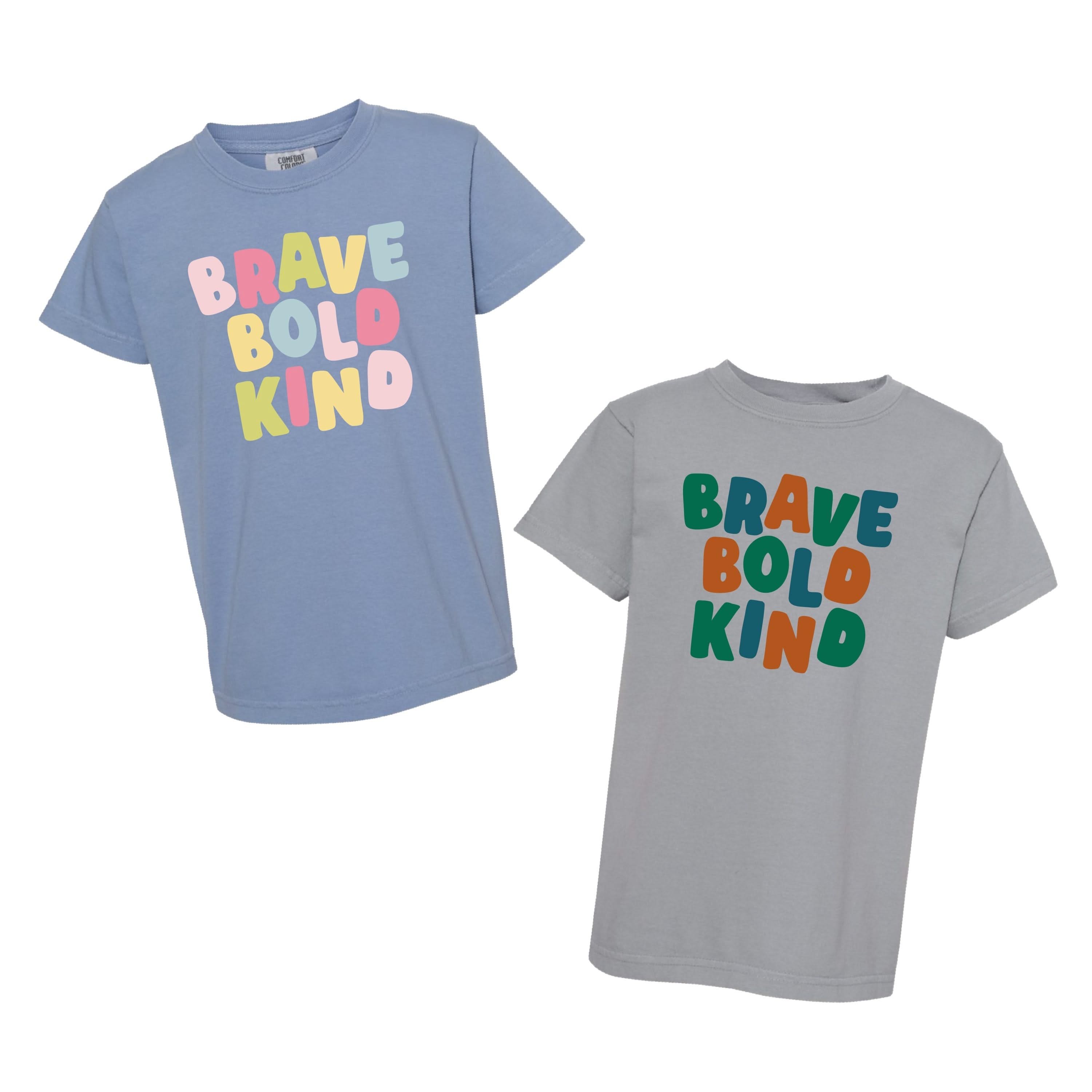 Brave Bold Kind - YOUTH Comfort Colors Tee Little Mama Shirt Shop