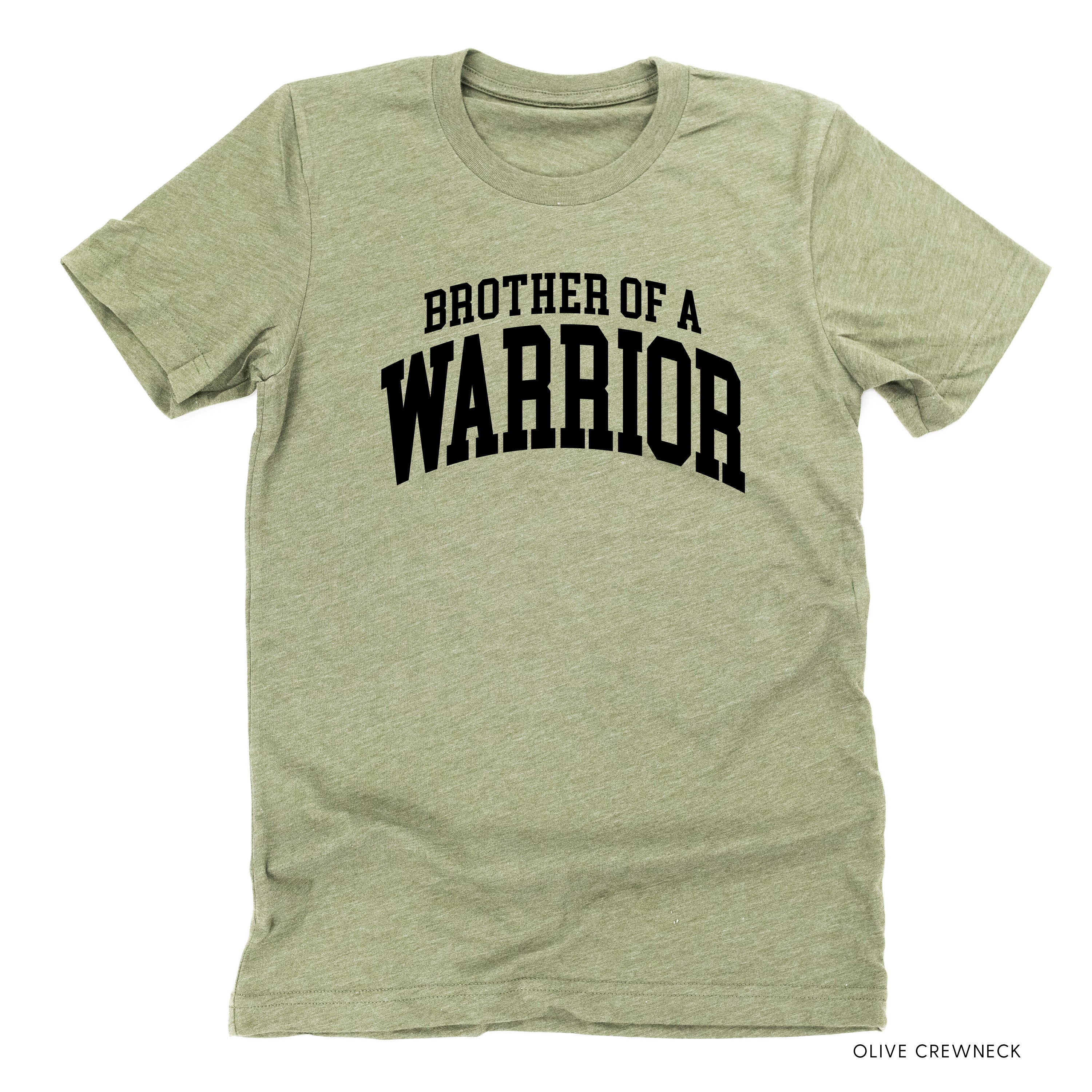 Brother of a Warrior - Varsity - Unisex Tee Little Mama Shirt Shop