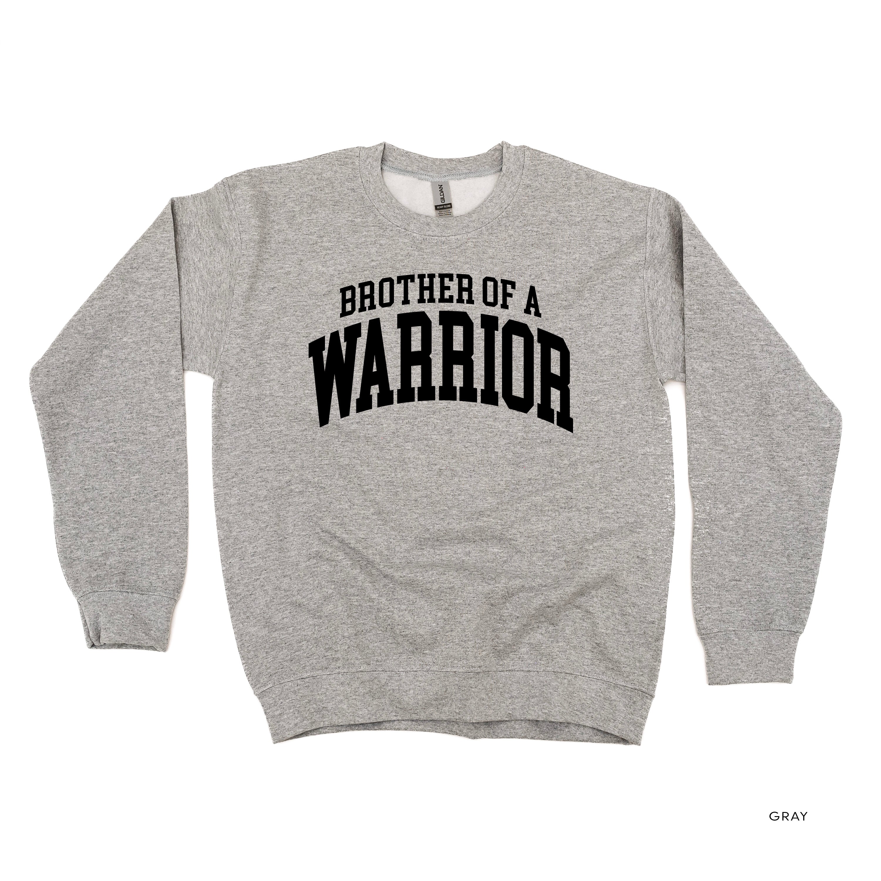 Brother of a Warrior - Varsity - BASIC FLEECE CREWNECK