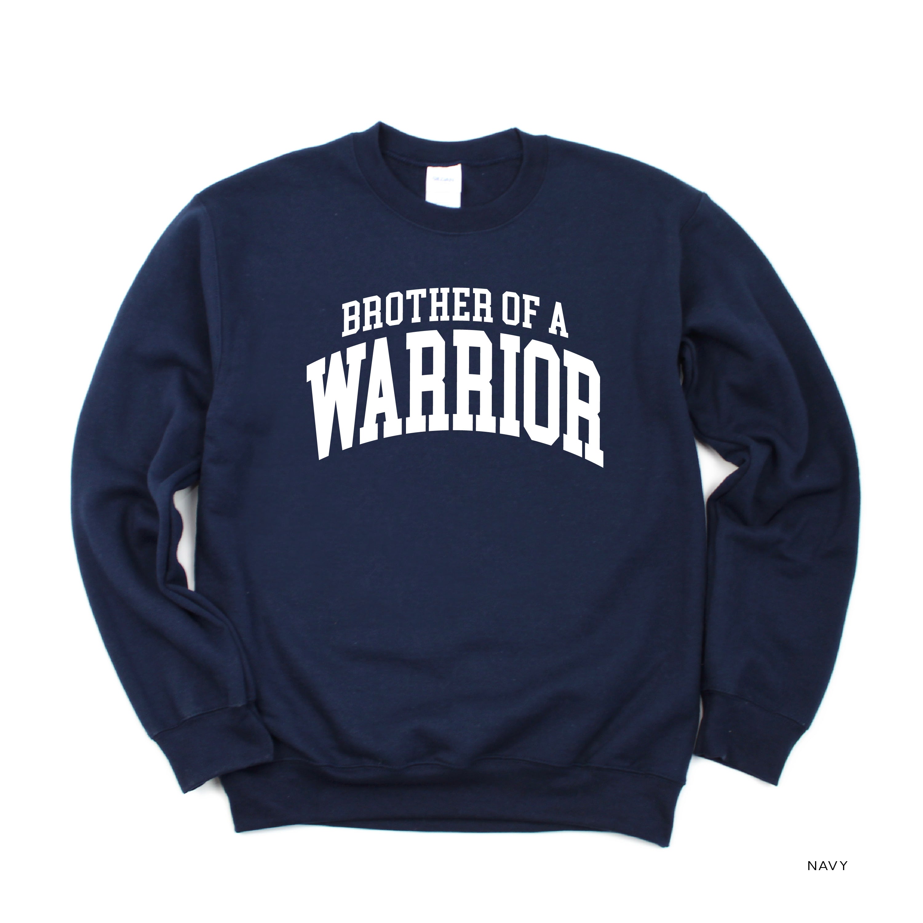 Brother of a Warrior - Varsity - BASIC FLEECE CREWNECK