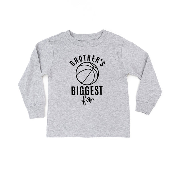 Brother's Biggest Fan - (Basketball) - Long Sleeve Child Shirt