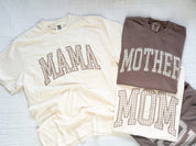 Choose Your Mom Name - Brown Gingham Print - Comfort Colors Tee | Little Mama Shirt Shop Little Mama Shirt Shop LLC