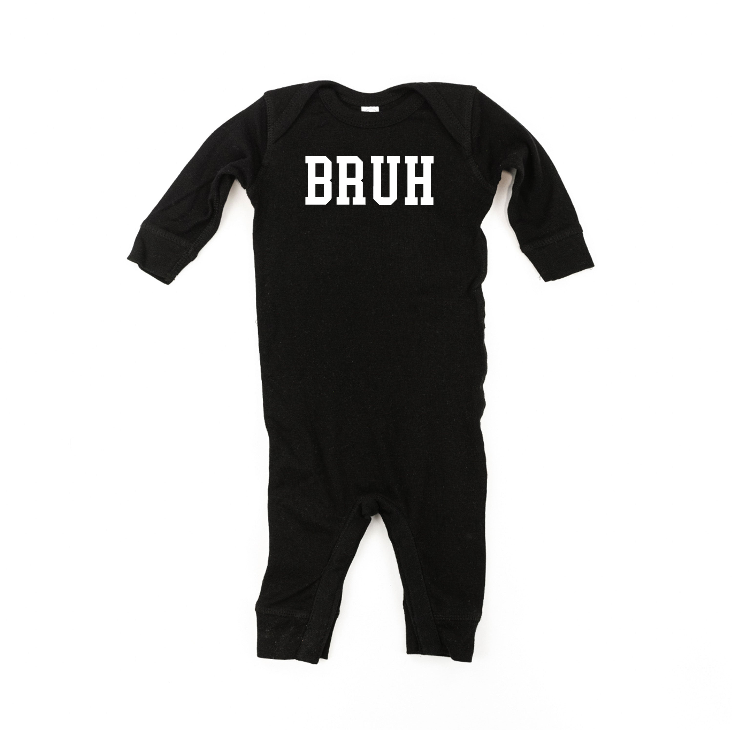 Bruh - Baby Sleeper Little Mama Shirt Shop