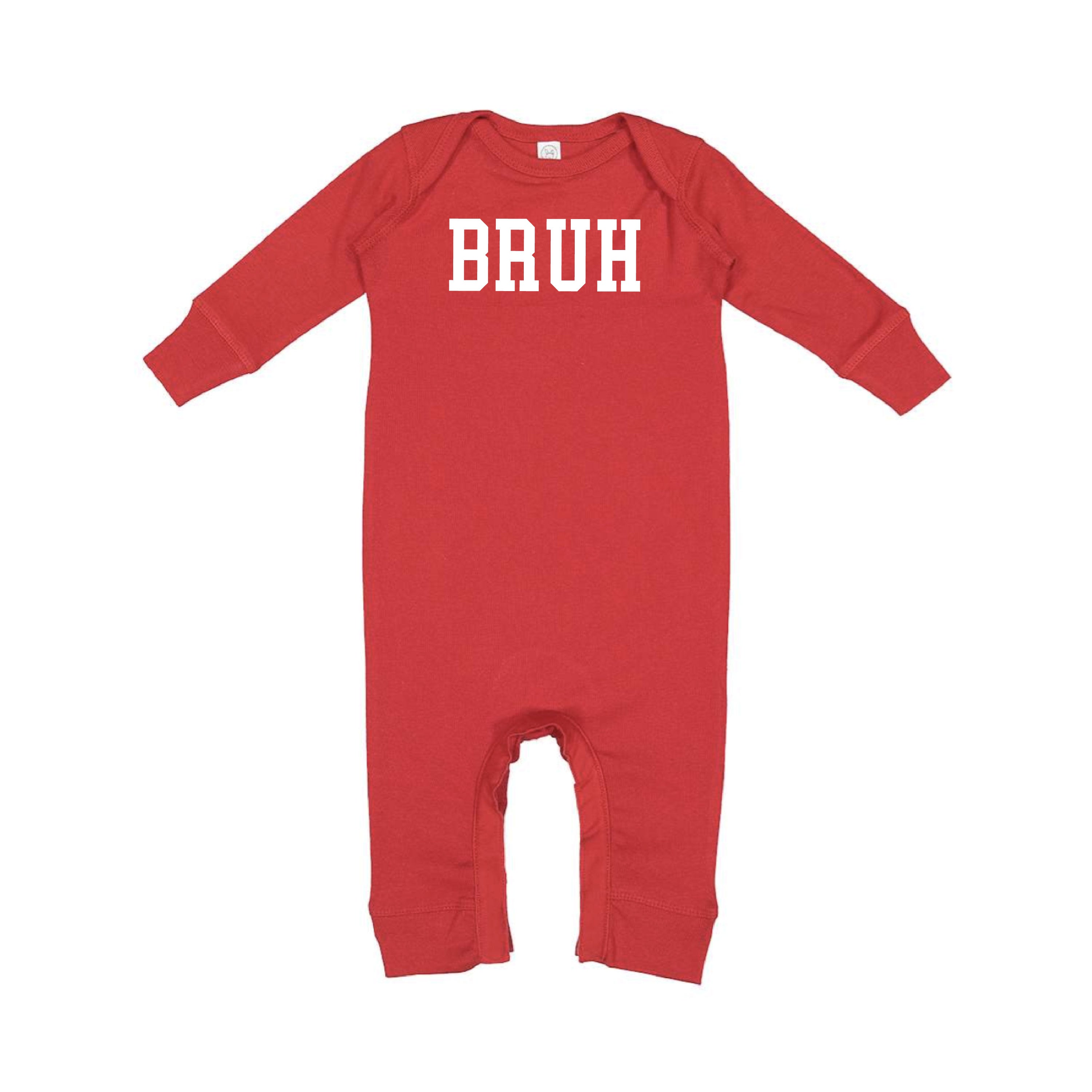 Bruh - Baby Sleeper Little Mama Shirt Shop