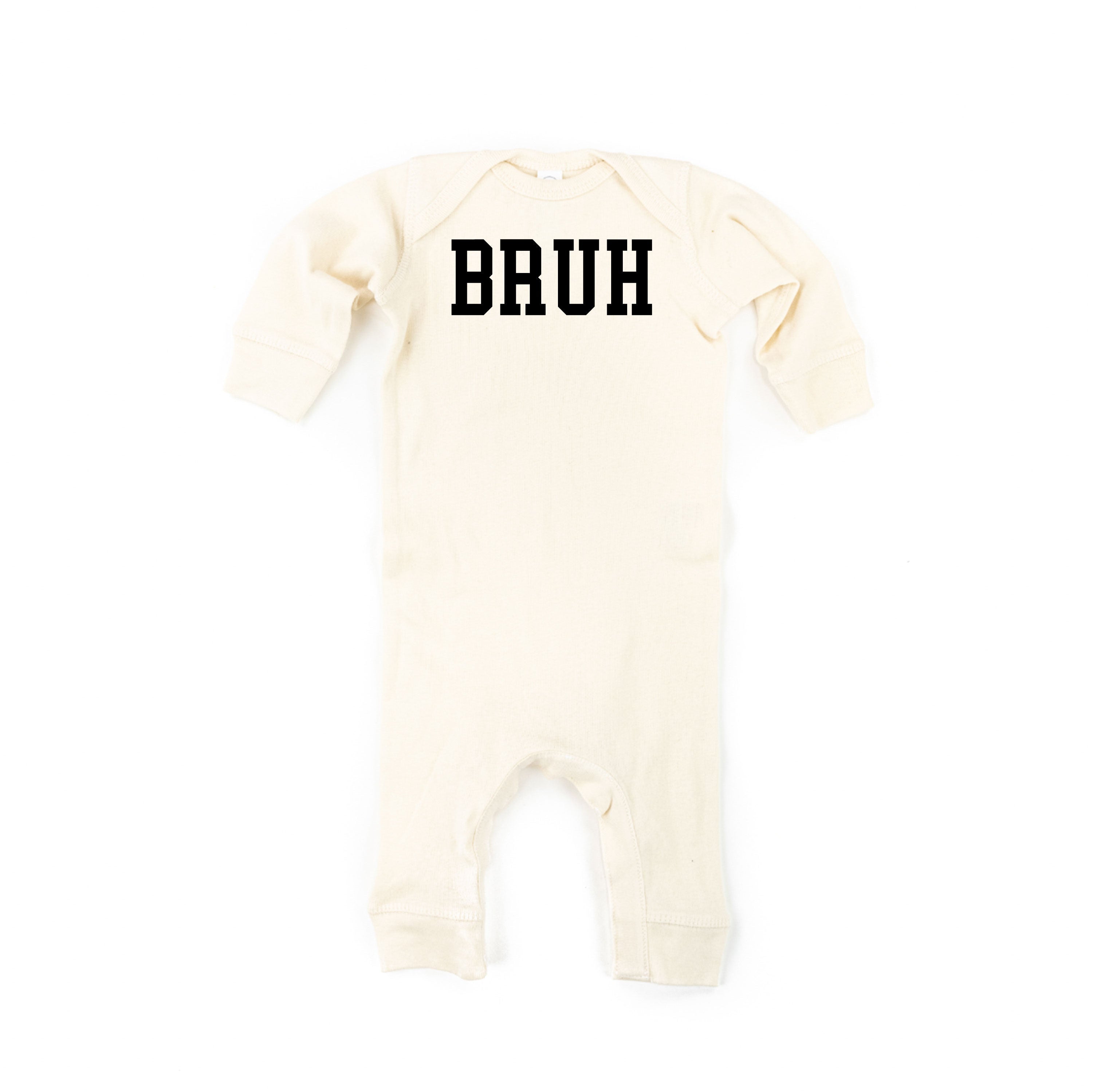 Bruh - Baby Sleeper Little Mama Shirt Shop