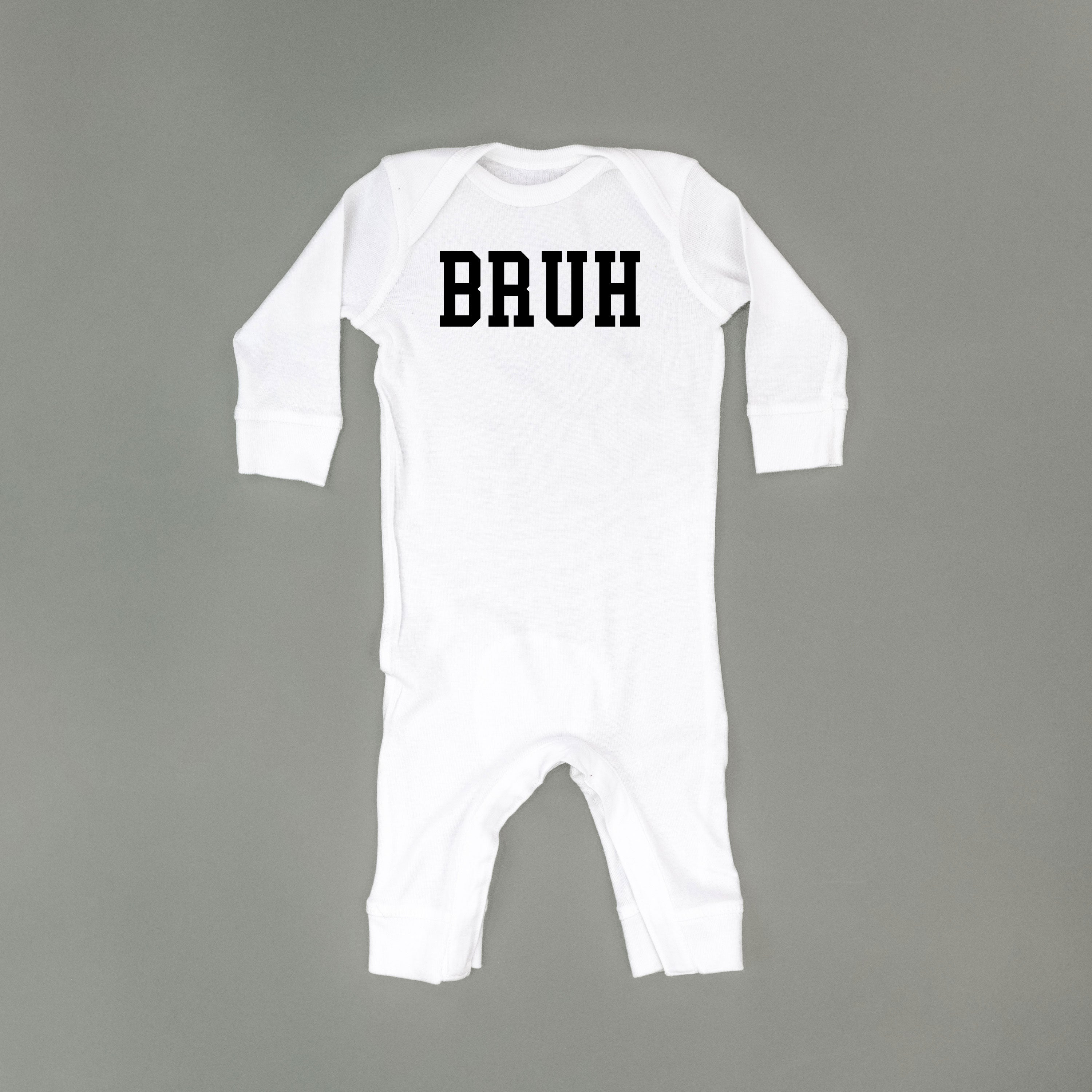 Bruh - Baby Sleeper Little Mama Shirt Shop