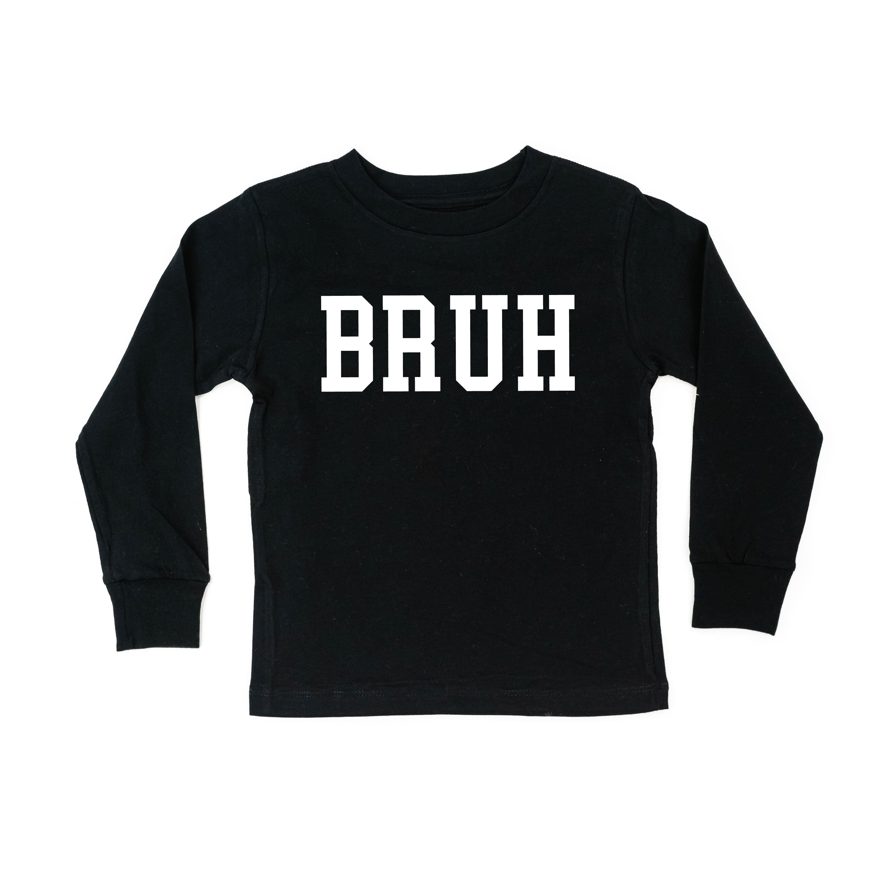 Bruh - Child LONG SLEEVE Tee Little Mama Shirt Shop
