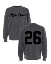 Custom Teacher Crewneck - Pigment Crewneck Little Mama Shirt Shop LLC