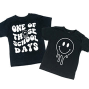 One of Those School Days - Melty Smiley (f & b) - Child Tee Little Mama Shirt Shop