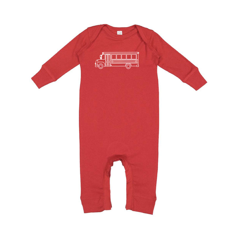 SCHOOL BUS - Minimalist Design - One Piece Baby Sleeper