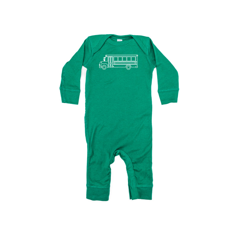 SCHOOL BUS - Minimalist Design - One Piece Baby Sleeper