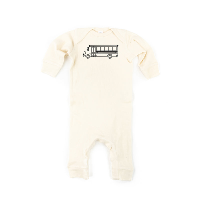 SCHOOL BUS - Minimalist Design - One Piece Baby Sleeper